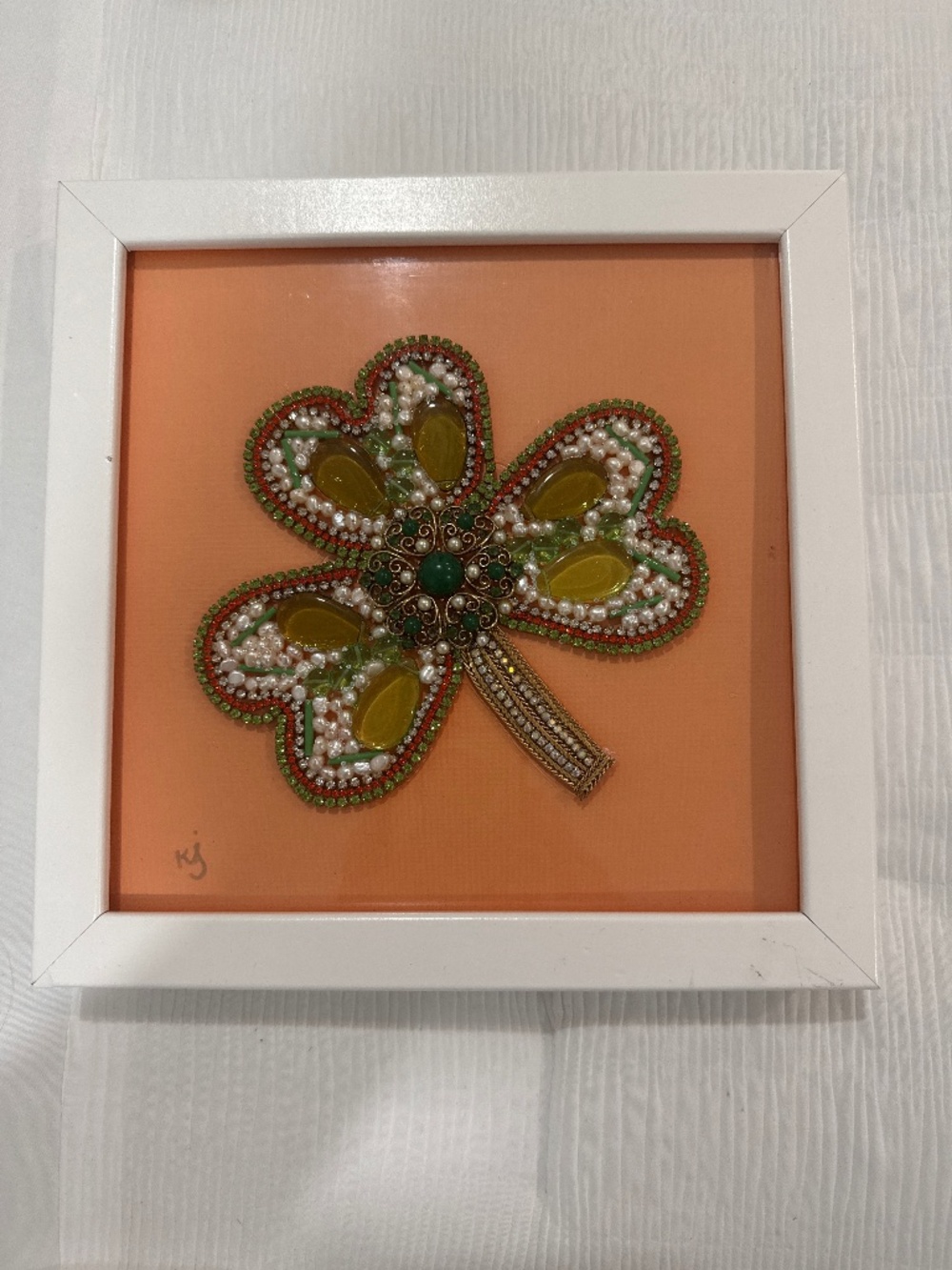 Shamrock wall decor 9” x 9”